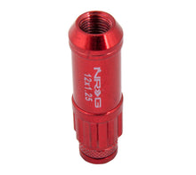 Load image into Gallery viewer, NRG LN-LS710RD-21 - 700 Series M12 X 1.25 Steel Lug Nut w/Dust Cap Cover Set 21 Pc w/Locks & Lock Socket Red