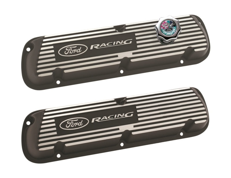 Ford Racing M-6000-J302R - Black Satin Valve Covers Racing EFI