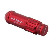 Load image into Gallery viewer, NRG LN-LS700RD-21 - 700 Series M12 X 1.5 Steel Lug Nut w/Dust Cap Cover Set 21 Pc w/Locks & Lock Socket Red