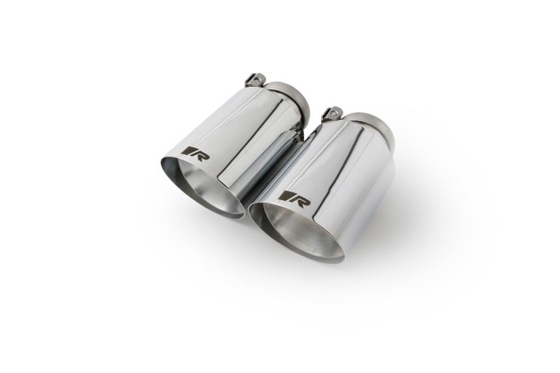 Remus 0026 70SGR - Stainless Steel 102mm Angled Straight Cut Chrome w/Adj Clamp Tail Pipe Set (Pair)