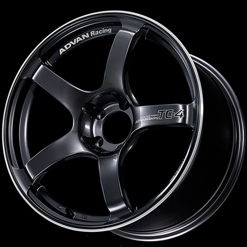 Advan TC4 18x9.5 +12 5-114.3 Racing Gunmetallic and Ring Wheel - free shipping - Fastmodz