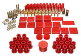 Energy Suspension 8.18105R FITS 64-78 Toyota FJ40 Land Cruiser Red Hyper-Flex Master Bushing Set