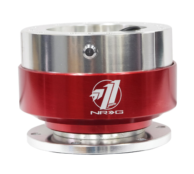 NRG SRK-100RD - Quick ReleaseSilver Body/ Red Chrome Ring