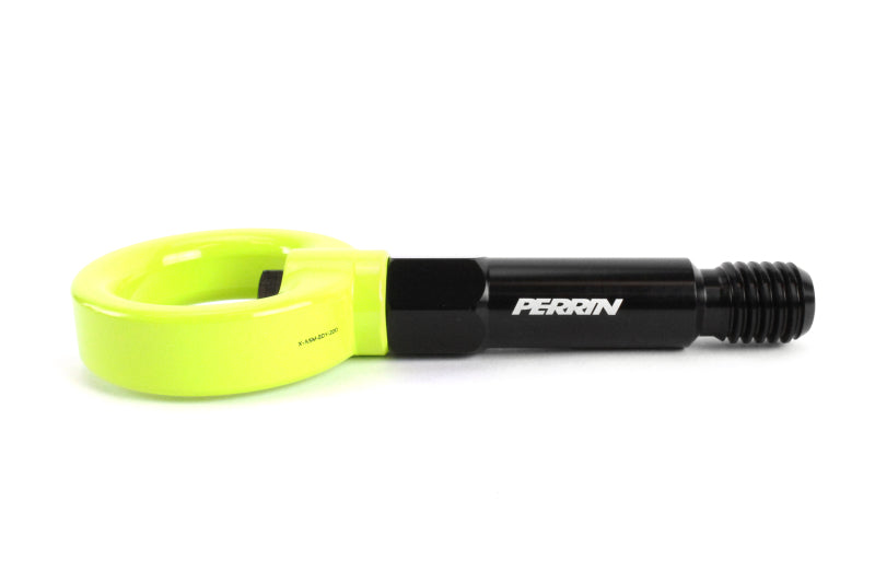 Perrin Performance PTP-BDY-250NY - Perrin 2020 Toyota Supra Tow Hook Kit (Rear) Neon Yellow