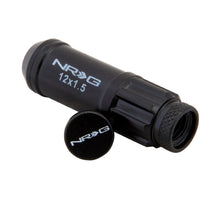 Load image into Gallery viewer, NRG LN-LS700BK-21 - 700 Series M12 X 1.5 Steel Lug Nut w/Dust Cap Cover Set 21 Pc w/Locks & Lock Socket Black