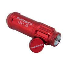 Load image into Gallery viewer, NRG LN-LS710RD-21 - 700 Series M12 X 1.25 Steel Lug Nut w/Dust Cap Cover Set 21 Pc w/Locks & Lock Socket Red