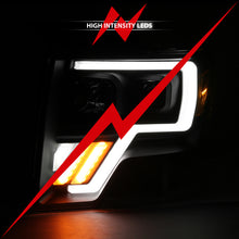 Load image into Gallery viewer, ANZO 111469 FITS: 2009-2013 Ford F-150 Projector Light Bar G4 Switchback H.L.Black Amber