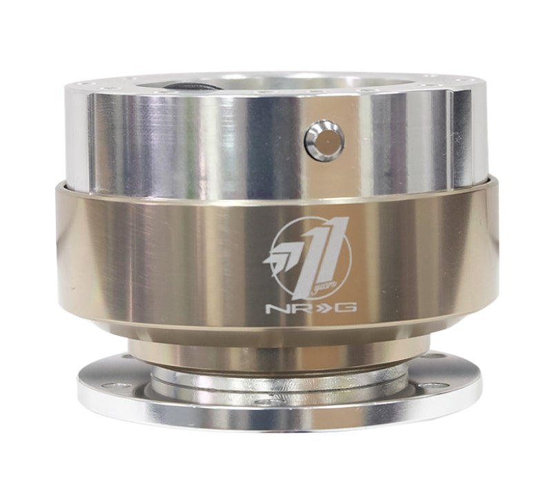 NRG SRK-100TI - Quick Release Gen 1.5 Silver Body / Titanium Chrome Ring