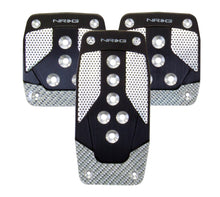 Load image into Gallery viewer, NRG PDL-400BK - Aluminum Sport Pedal M/T Black w/Silver Carbon
