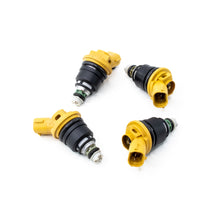 Load image into Gallery viewer, DeatschWerks 02J-00-0850-4 - 04-06 STi / 04-06 Legacy GT EJ25 850cc Side Feed Injectors *DOES NOT FIT OTHER YEARS*