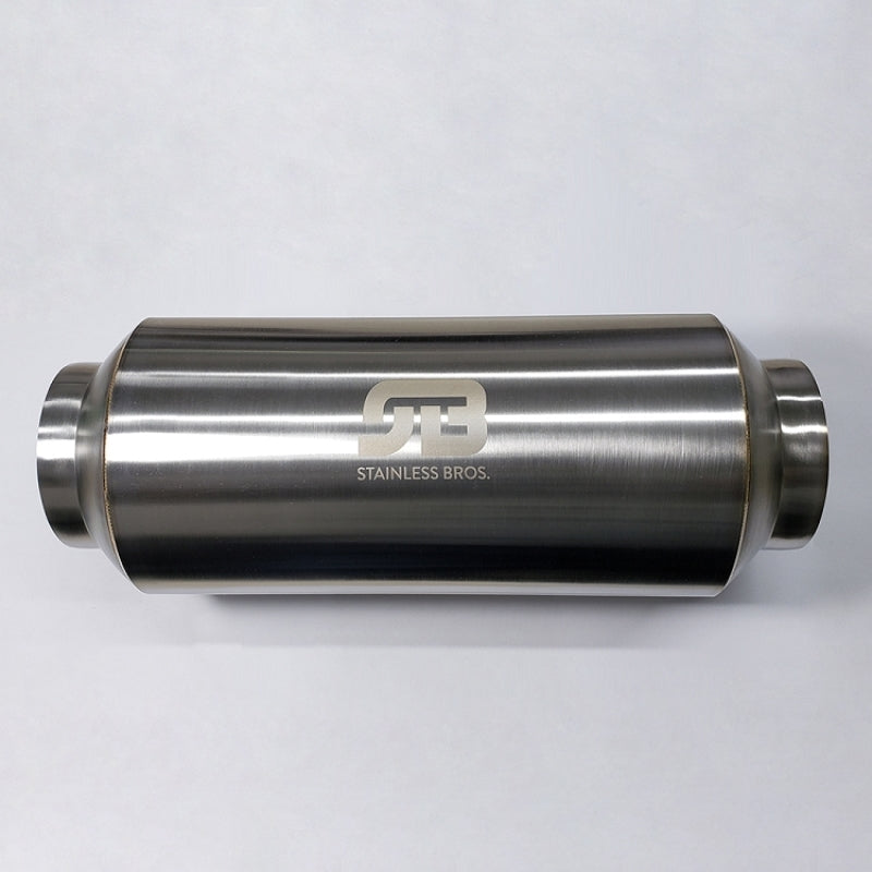 Stainless Bros 615-07613-1000 FITS 3.0in x 12.0in OAL Lightweight MufflerPolished