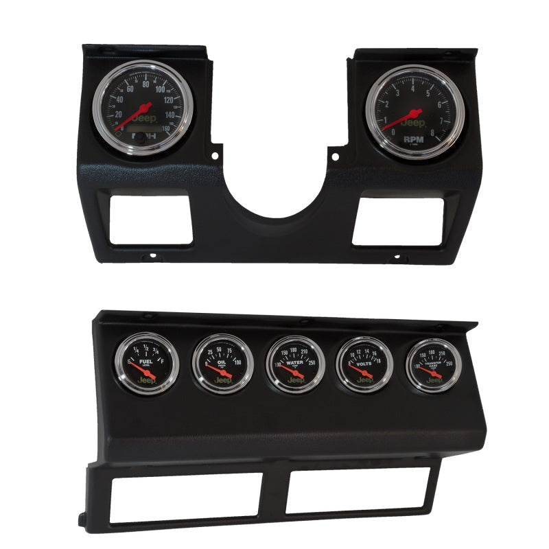 AutoMeter 7040 - Autometer 87-96 Jeep Wrangler YJ 7pc Direct-Fit Dash Gauge Kit