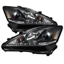 Load image into Gallery viewer, SPYDER 5080059 FITS 5080059 - Spyder Lexus IS 250/350 2006-2010 Projector Headlights DRL Black PRO-YD-LIS06-DRL-BK