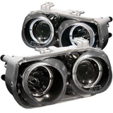 ANZO 121003 FITS: 1994-1997 Acura Integra Projector Headlights w/ Halo Black