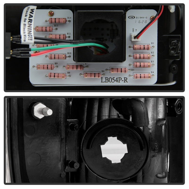 SPYDER 5083296 FITS 5083296 - Spyder 08-16 Ford Super Duty LED Tail Lights Black Smoke ALT-YD-FS07-LED-BSM