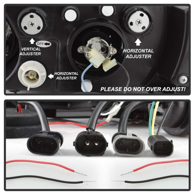 SPYDER 5009098 - Spyder BMW Z3 96-02 Projector Headlights LED Halo Chrome High H1 Low H1 PRO-YD-BMWZ396-HL-C