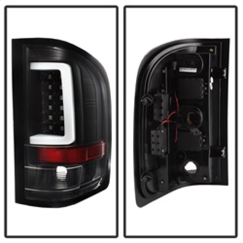 SPYDER 5084088 FITS 5084088 - Spyder 07-13 Silverado (Will Not Work w/2010 921 Bulb) V3 LED Tail Lghts Blk ALT-YD-CS07V3-LBLED-BK