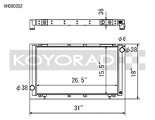 Load image into Gallery viewer, Koyo 91-94 Subaru Legacy 2.2L Turbo (MT) Radiator