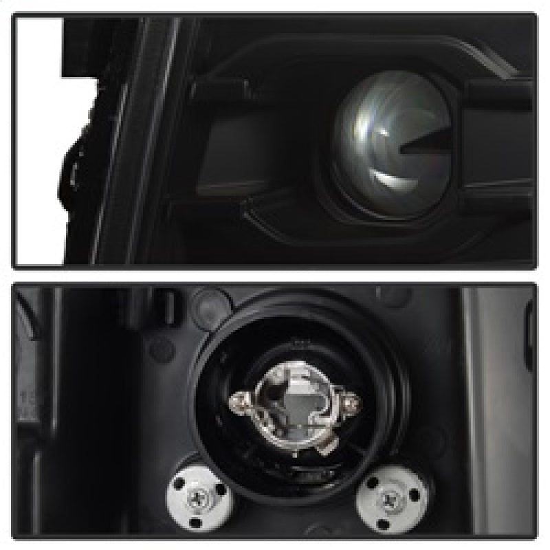 SPYDER 5083609 FITS Spyder Chevy Silverado 1500 07-13 Version 3 Projector Headlights - Black PRO-YD-CS07V3-LBDRL-BK