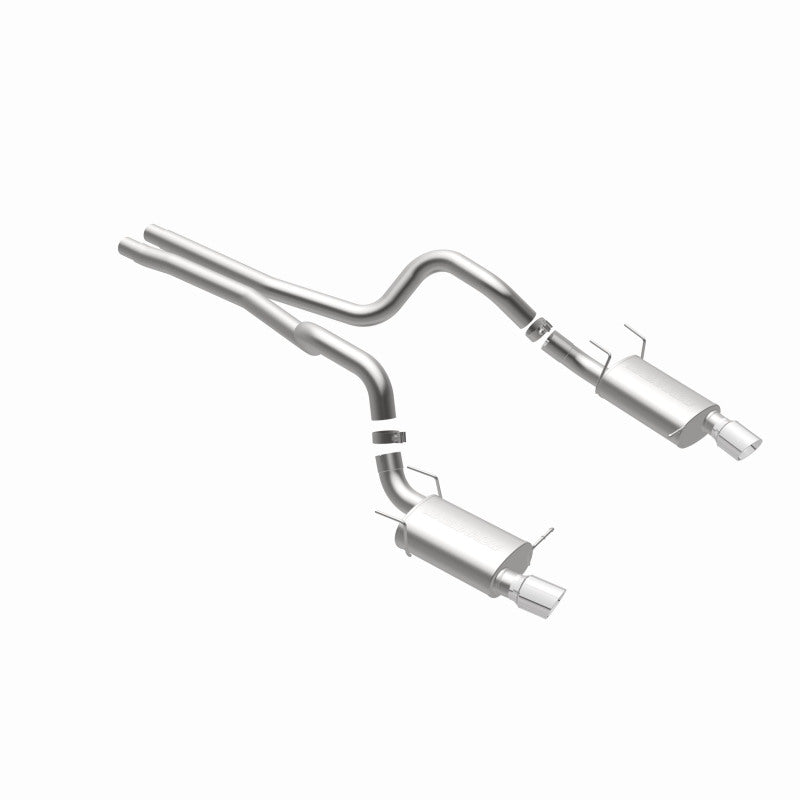 Magnaflow 15149 FITS: MagnaFlow 13 Ford Mustang Dual Split Rear Exit Stainless Cat Back Performance Exhaust (Street)