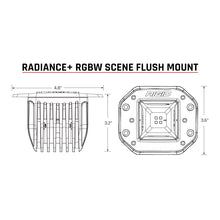 Load image into Gallery viewer, Rigid Industries 682153 FITS 682153 - Radiance+ Scene RGBW Flush MountPair