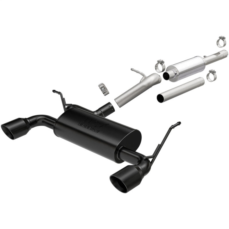 Magnaflow 19417 FITS: MagnaFlow 2018+ Jeep Wrangler 3.6L 409 SS Dual Split Rear Exit Black Tips Cat-Back Exhaust