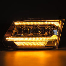 Load image into Gallery viewer, AlphaRex 880562 FITS 09-18 Ram 1500 PRO-Series Proj Headlights Chrome w/ Sequential Signal and Top/Middle DRL