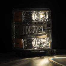 Load image into Gallery viewer, AlphaRex 880246 FITS 14-15 Chevy 1500 PRO-Series Projector Headlights Chrome w/Sequential Signal &amp; DRL