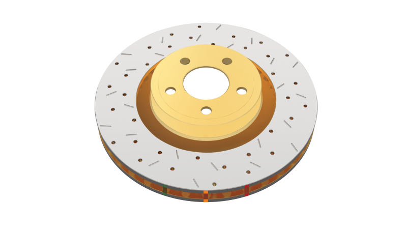 DBA 08+ EVO X Rear Drilled & Slotted 4000 Series Rotor