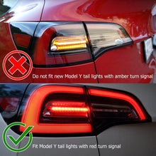 Load image into Gallery viewer, AlphaRex 601020 FITS 17-22 Tesla Model 3 PRO-Series LED Tail Lights Red Smoke w/Seq Sig