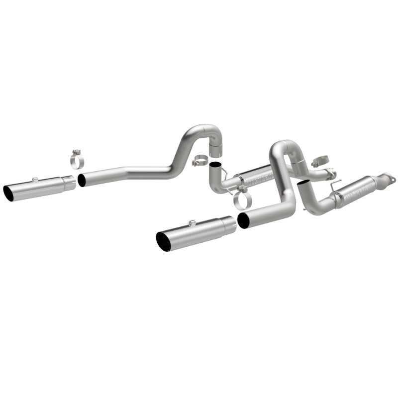 Magnaflow 16394 FITS: MagnaFlow 99-04 Mustang Mach 1 V8 4.6L Dual Split Rear Exit Stainless Cat-Back Performance Exhaust