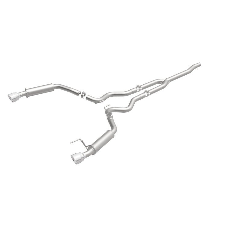 Magnaflow 19256 FITS: MagnaFlow Cat-Back 15-16 Ford Mustang 2.3L L4 Competition SS 3in Dual Split Rear 4.5in Black Tips