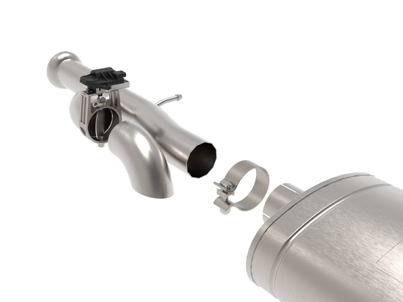 aFe 49-34133-B FITS Gemini XV 3in 304 SS Cat-Back Exhaust w/ Cutout 09-18 GM Trucks 4.3L/4.8L/5.3L w/ Black Tips