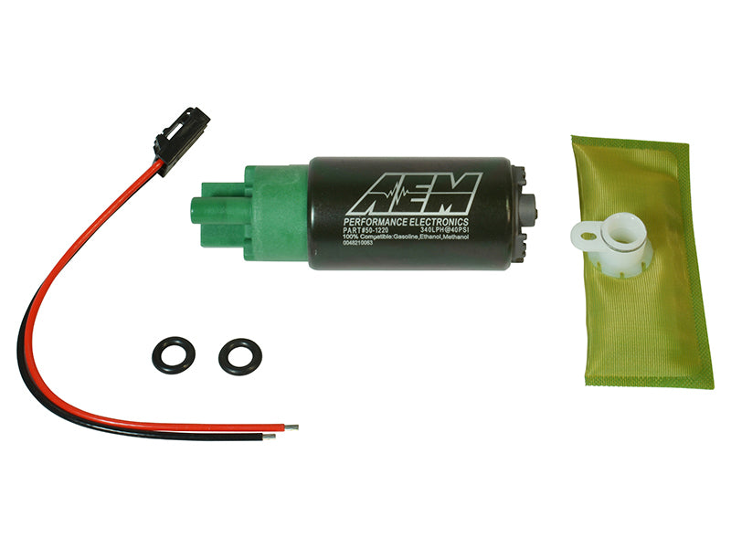 AEM 50-1220 FITS 320LPH 65mm Fuel Pump Kit w/o Mounting Hooks - Ethanol Compatible