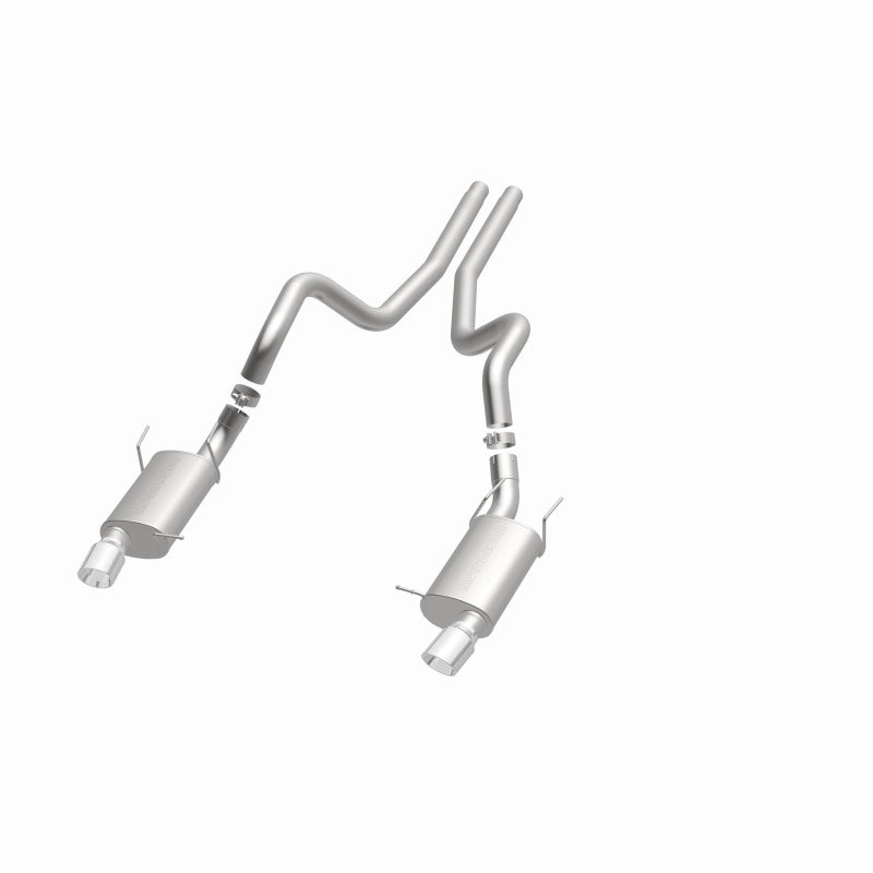 Magnaflow 15149 FITS: MagnaFlow 13 Ford Mustang Dual Split Rear Exit Stainless Cat Back Performance Exhaust (Street)