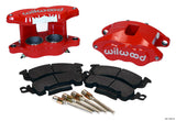 Wilwood 140-11291-R FITS D52 Front Caliper Kit - Red 2.00 / 2.00in Piston 1.04in Rotor