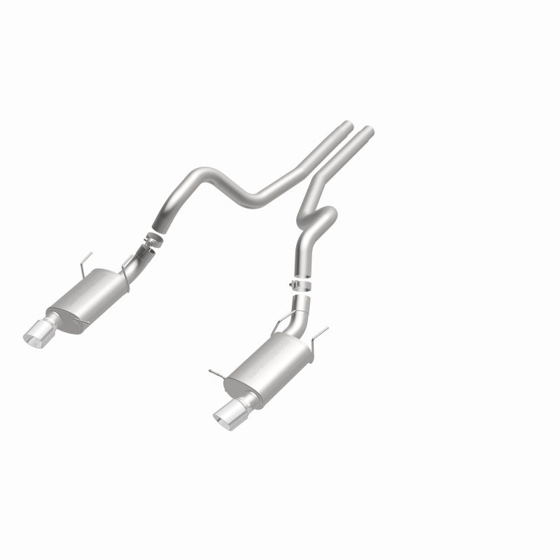 Magnaflow 15149 FITS: MagnaFlow 13 Ford Mustang Dual Split Rear Exit Stainless Cat Back Performance Exhaust (Street)