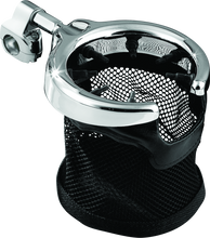 Load image into Gallery viewer, Kuryakyn Drink Holder With Basket 1-1/4ininch Mount Chrome