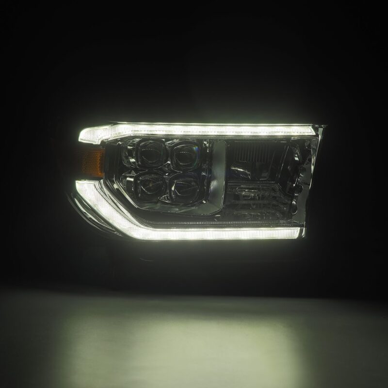 AlphaRex 880819 FITS 07-13 Toyota Tundra / 08-17 Sequoia NOVA LED Proj HL Chrome w/Actv Light Seq. Sig + DRL