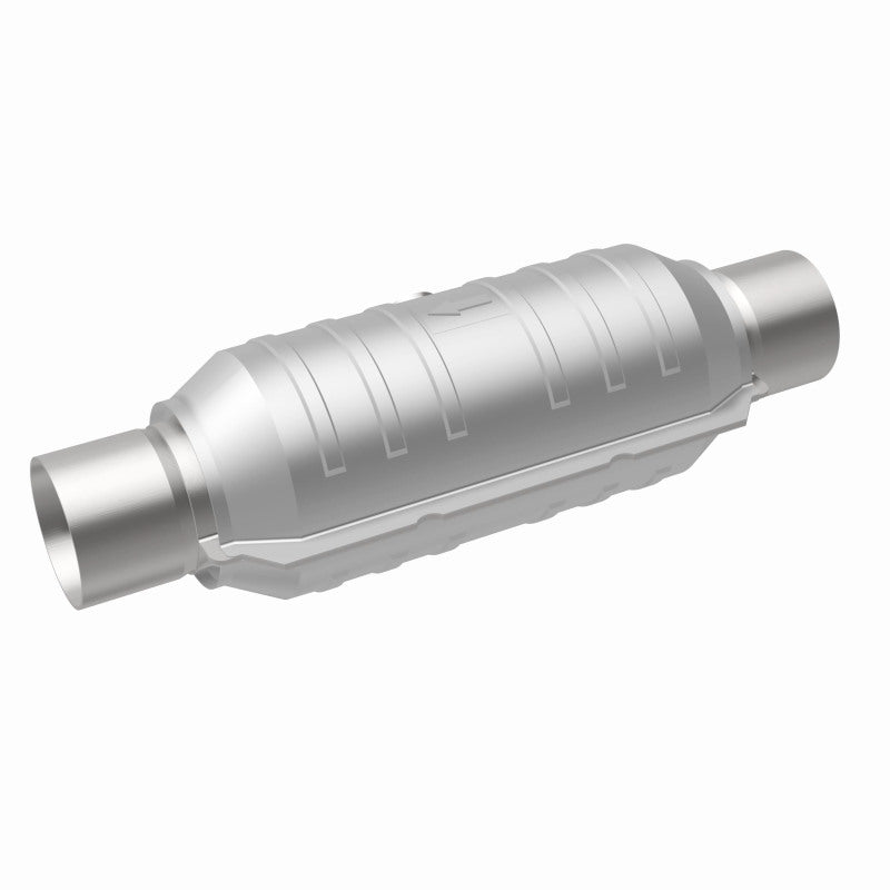 Magnaflow 51356 FITS MagnaFlow Conv Univ 2.5in Inlet/Outlet Center/Center Round 11in Body L x 5.125in W x 15in Overall L