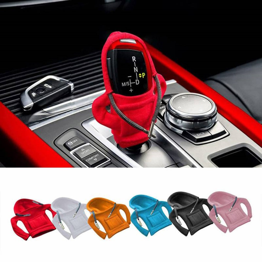 Gear Shift Hoodie Cover Car Gearshift Cover Hoodie Auto Stick Cover Universal fit Sick Shift Protector Shift Knob Cover Car Interior Decor Accessories - FASTMODZ