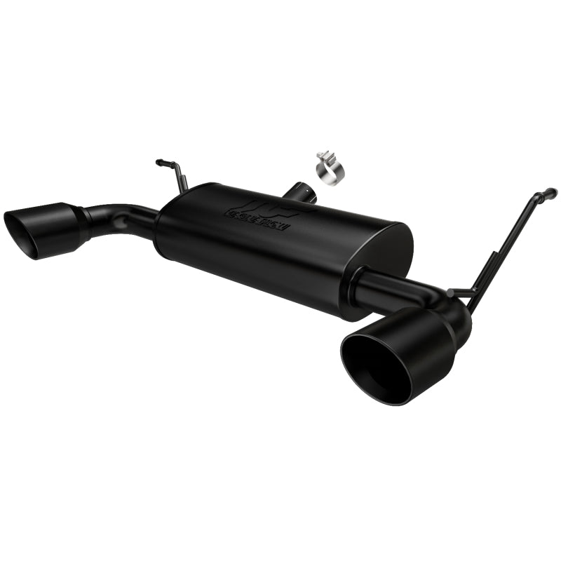 Magnaflow 15160 FITS: MagnaFlow 07-17 Jeep Wrangler JK 3.8/3.6L Dual Split Rear Exit Black Axle-Back Exhaust