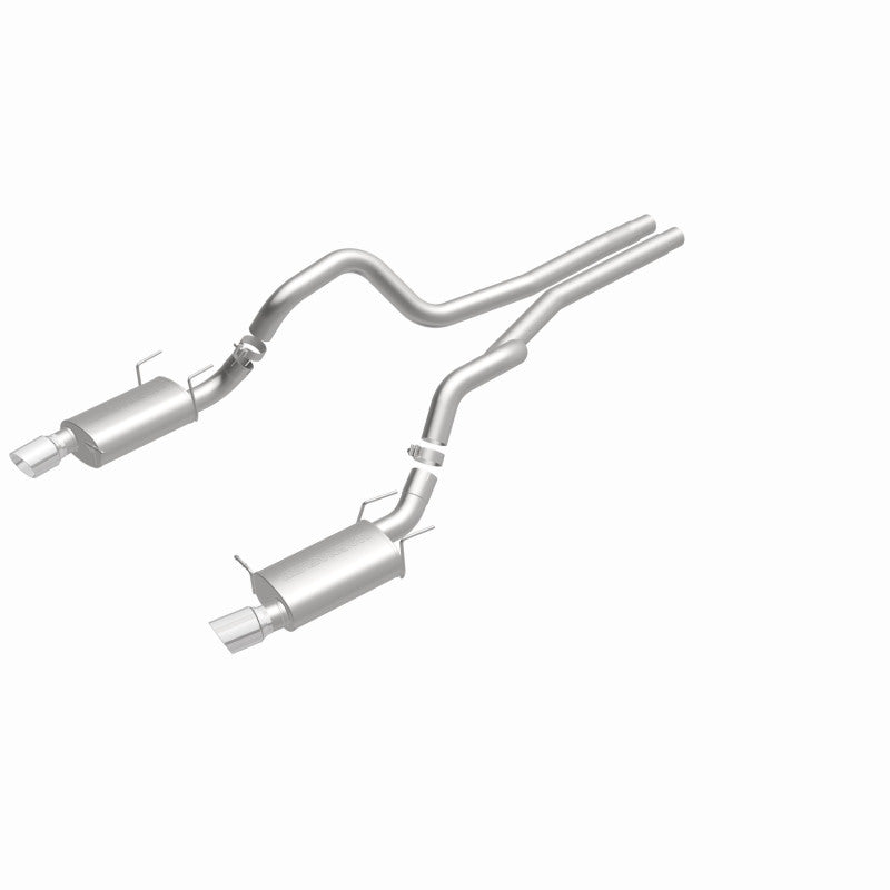 Magnaflow 15149 FITS: MagnaFlow 13 Ford Mustang Dual Split Rear Exit Stainless Cat Back Performance Exhaust (Street)