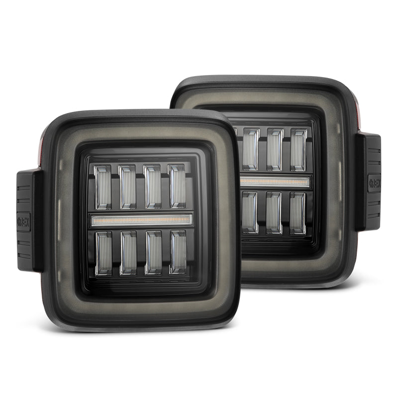 AlphaRex 602010 FITS 18-23 Jeep Wrangler JL NOVA Prismatic LED Taillights Alpha-Black