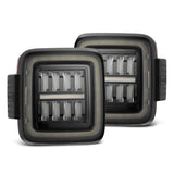 AlphaRex 602010 FITS 18-23 Jeep Wrangler JL NOVA Prismatic LED Taillights Alpha-Black