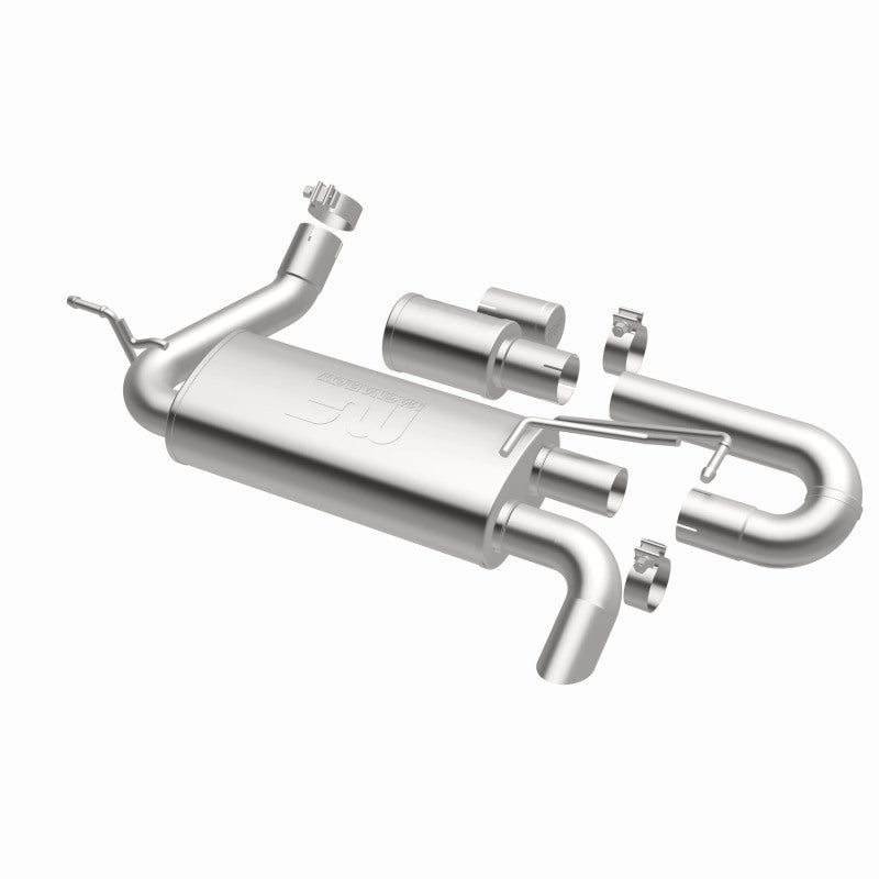 Magnaflow 19668 FITS: MagnaFlow 07-18 Jeep Wrangler JK Overland Series Axle-Back Exhaust System