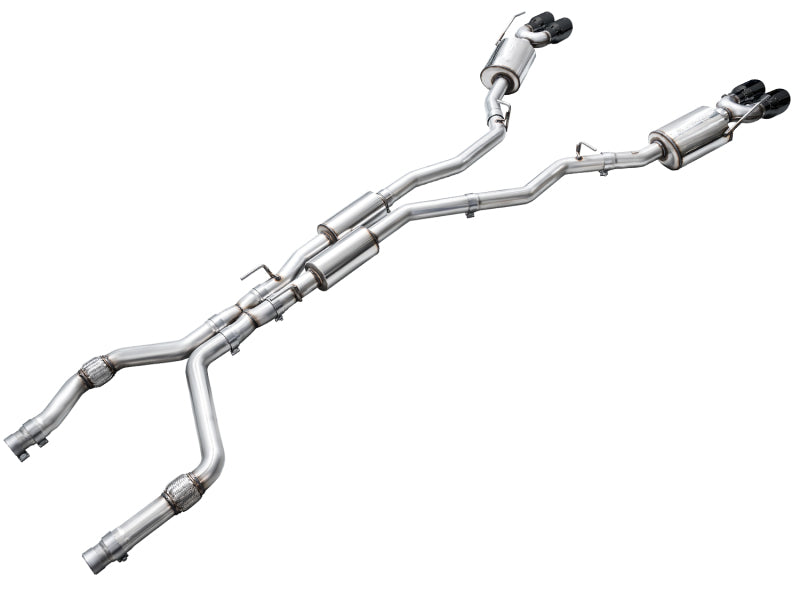 AWE Tuning 3015-43625 FITS 2020+ Ford Explorer ST Touring Edition Exhaust w/ Diamond Black Tips