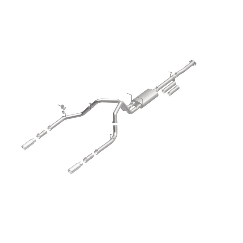 Magnaflow 19027 FITS: MagnaFlow Stainless Cat-Back Exhaust 2015 Chevy Silverado 2500HD 6.0L Dual Split Rear Exit 4in