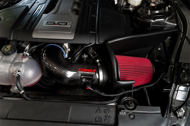 CORSA Performance 44006D FITS Corsa 2018+ Ford Mustang GT 5.0L V8 DryTech 3D Open Element Carbon Fiber Air Intake - Black