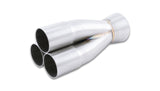 Vibrant 10332 FITS 1.625in Inlet Slipover ID 2.5in Outlet OD 3-1 SS Merge Collector
